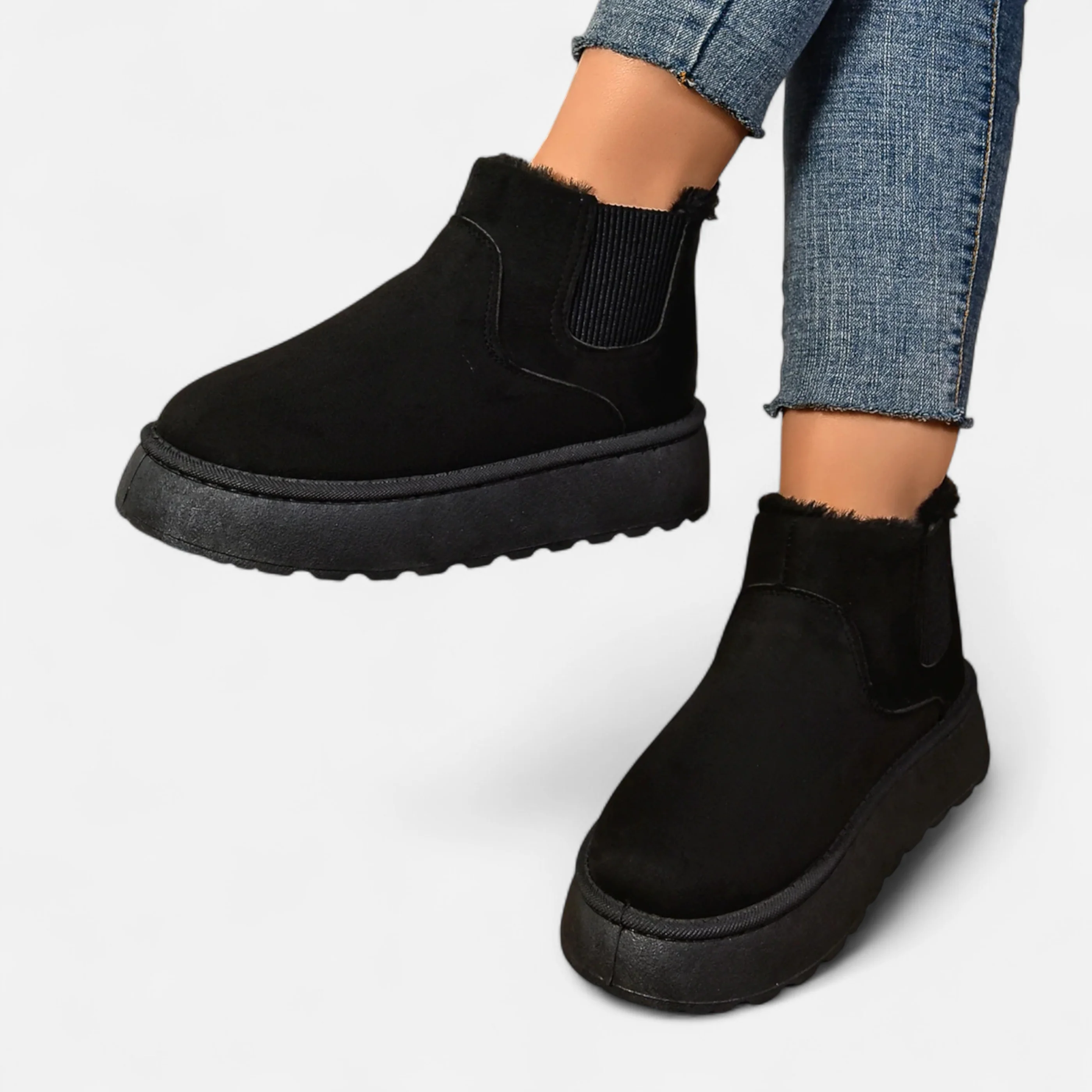 Westlyn™ | Women’s Short Plush Platform Ankle Boots