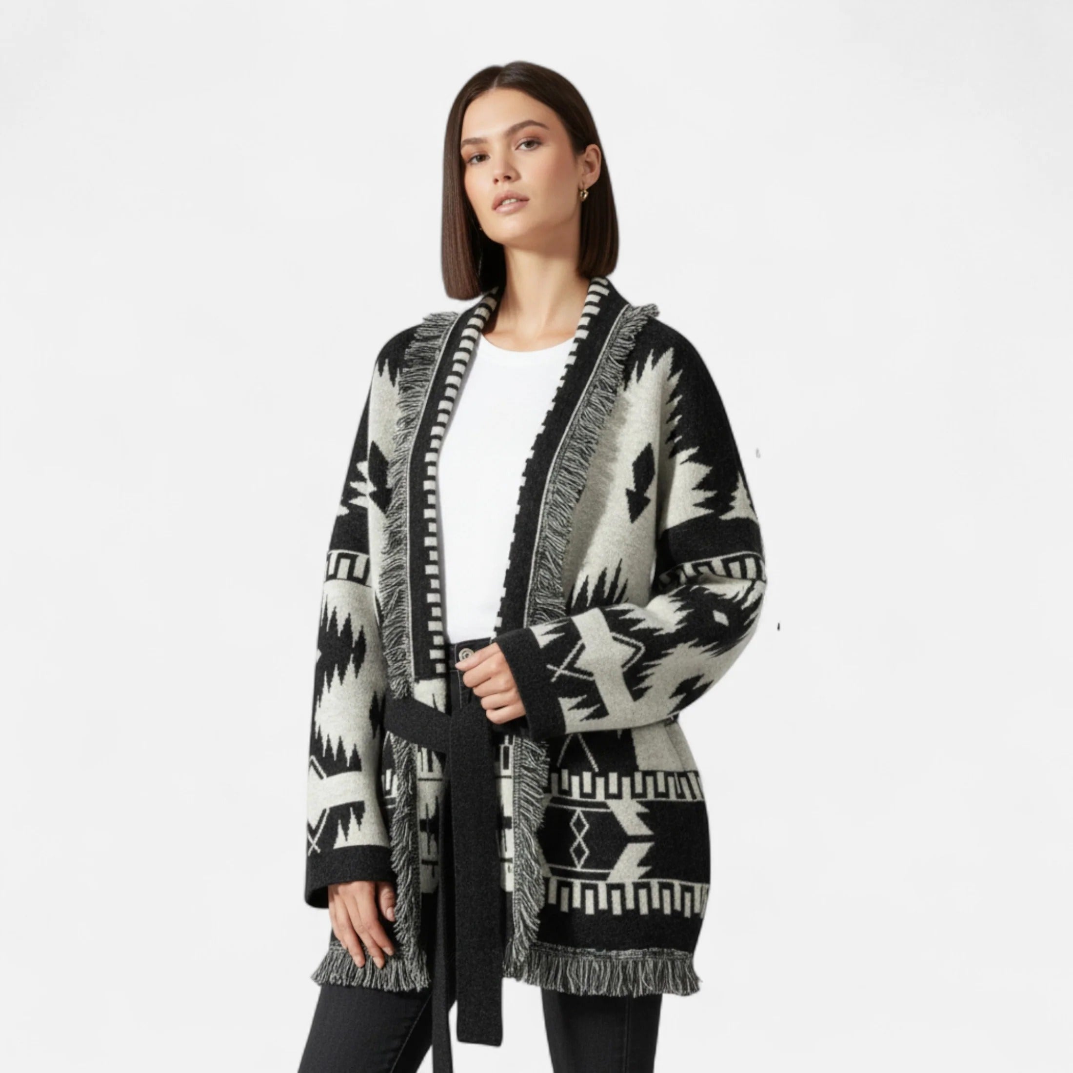Westlyn™ | Gilet en cachemire jacquard pour femme